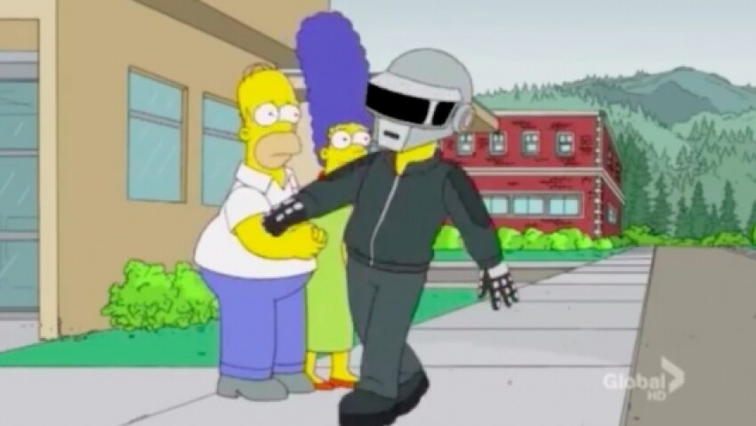 Daft Punk dans les Simpson