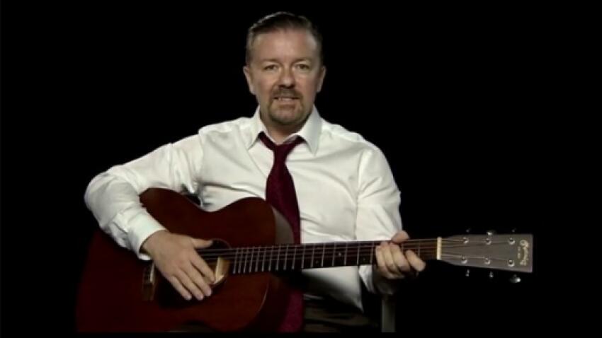 les cours de guitare de Ricky Gervais