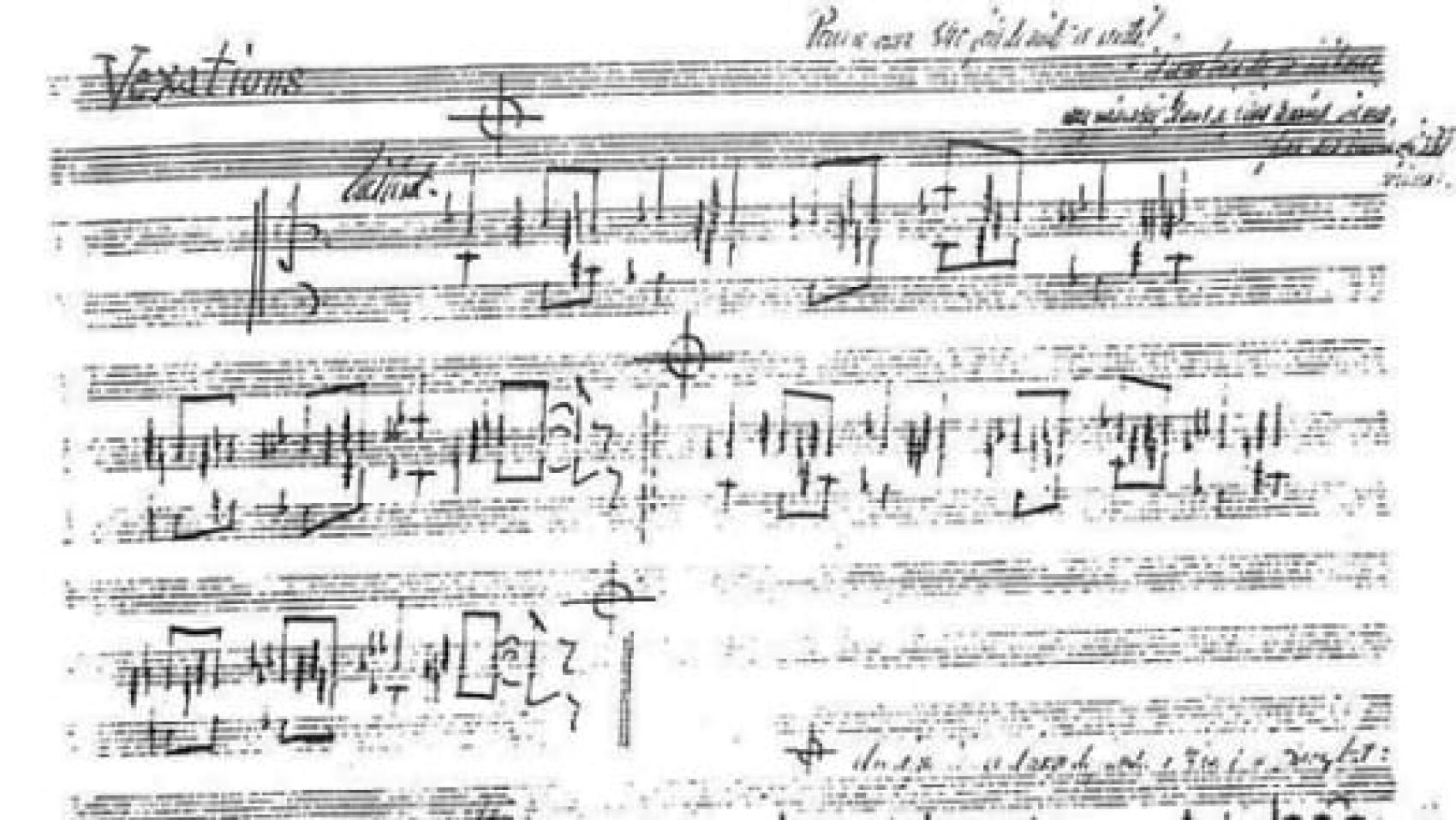 Les vexations d'Erik Satie