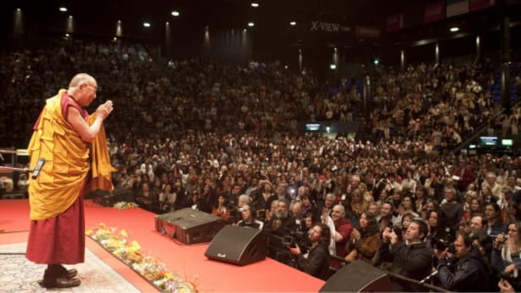 Le Dalai Lama au festival Glastonbury