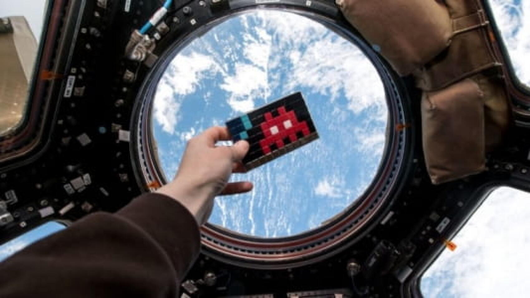 Space Invader dans l'espace