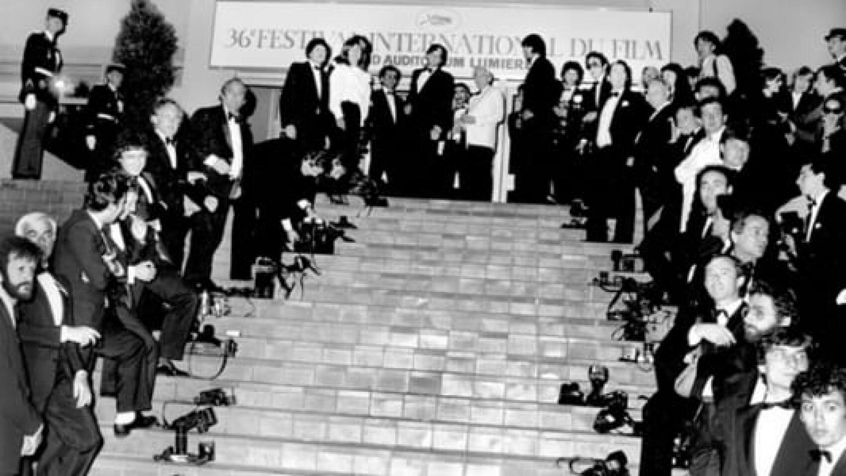 La montée des célèbres marches en question