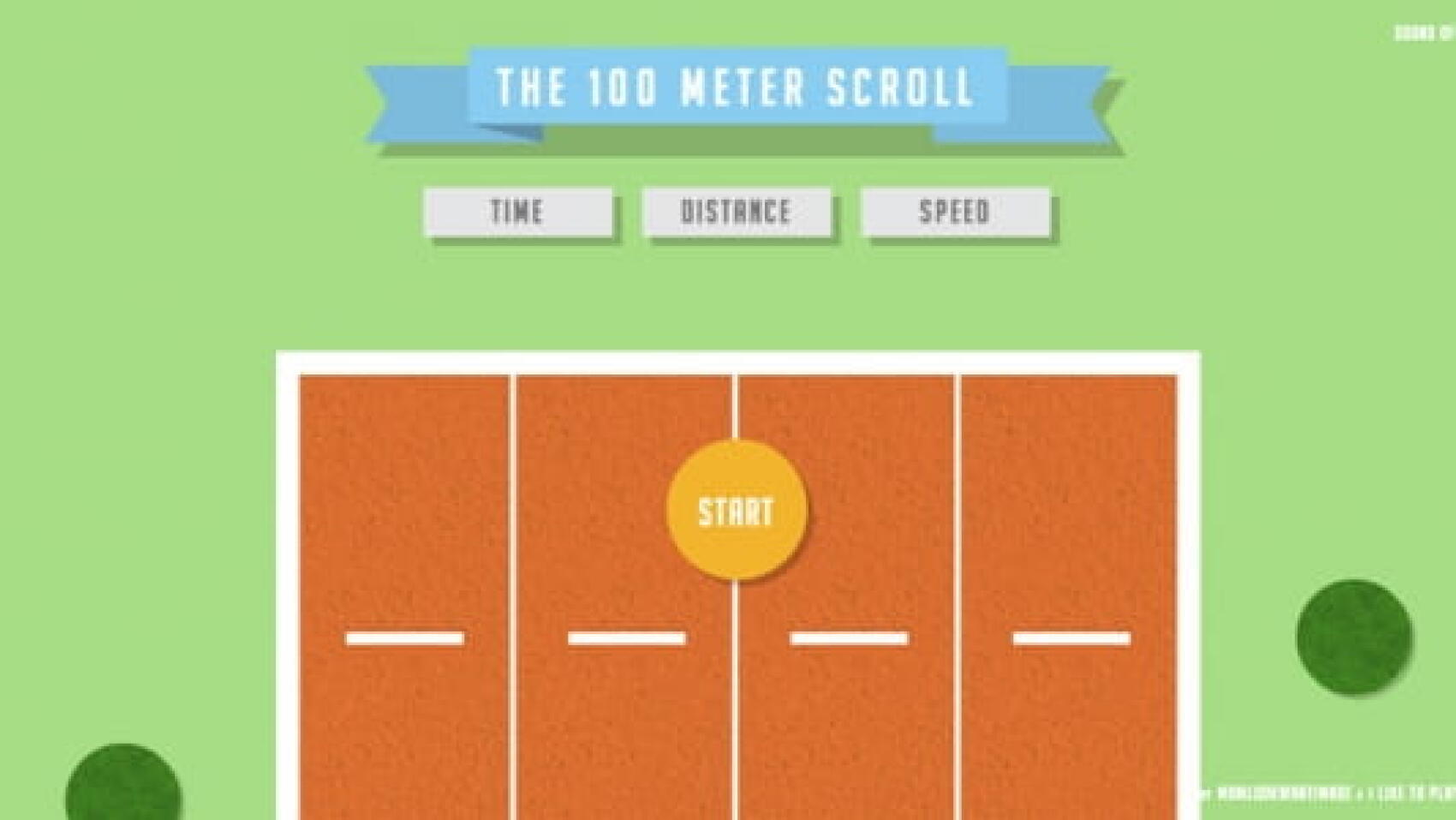 Un sport où vous êtes champion : le 100 mètre de scroll