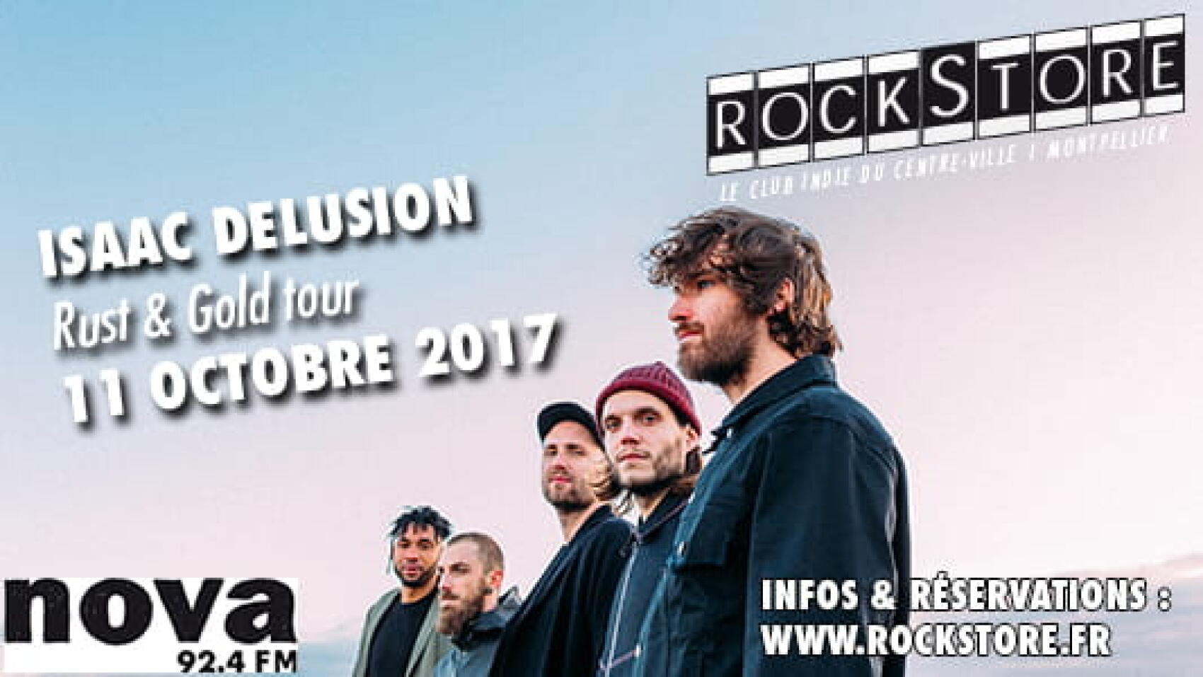 Isaac Delusion Montpellier. En concert au Rockstore le 11 octobre 2017