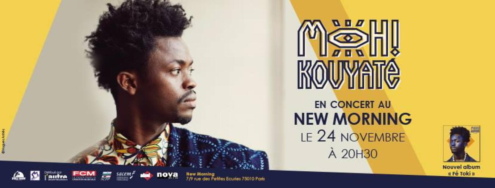 L'artiste guinéen, parisien d'adoption vient conquérir le cœur du New Morning