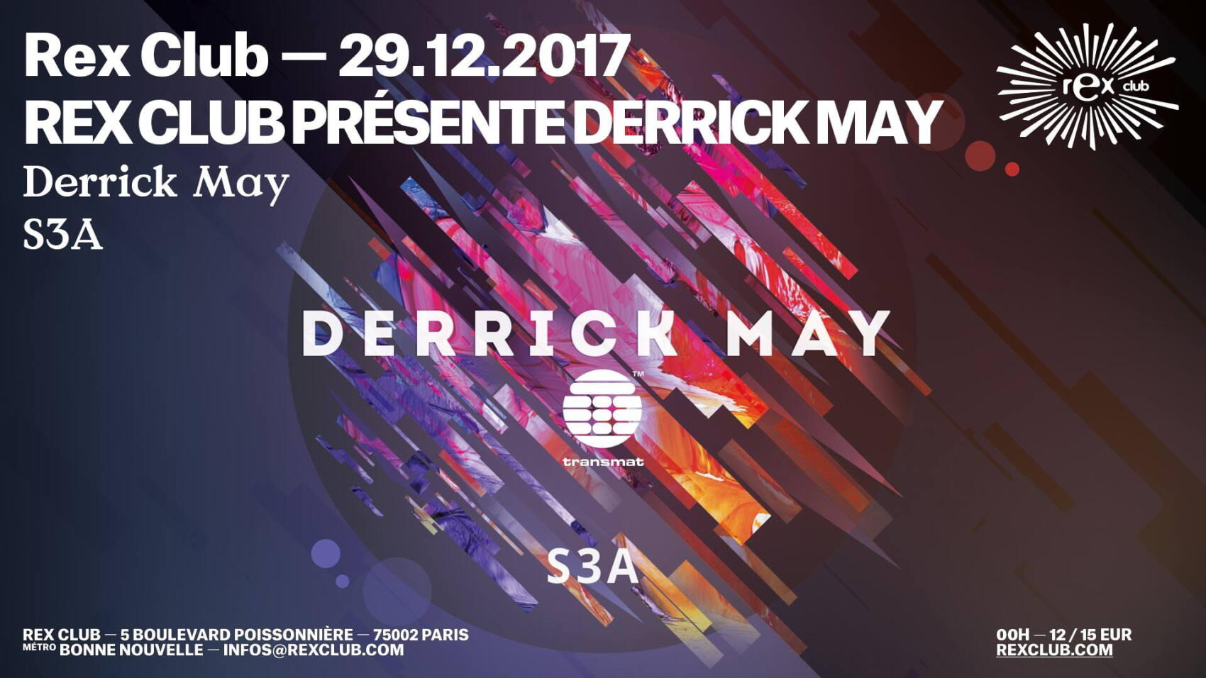 Affiche de légende au Rex Club, deux jours moins le quart avant la fin de l'année.