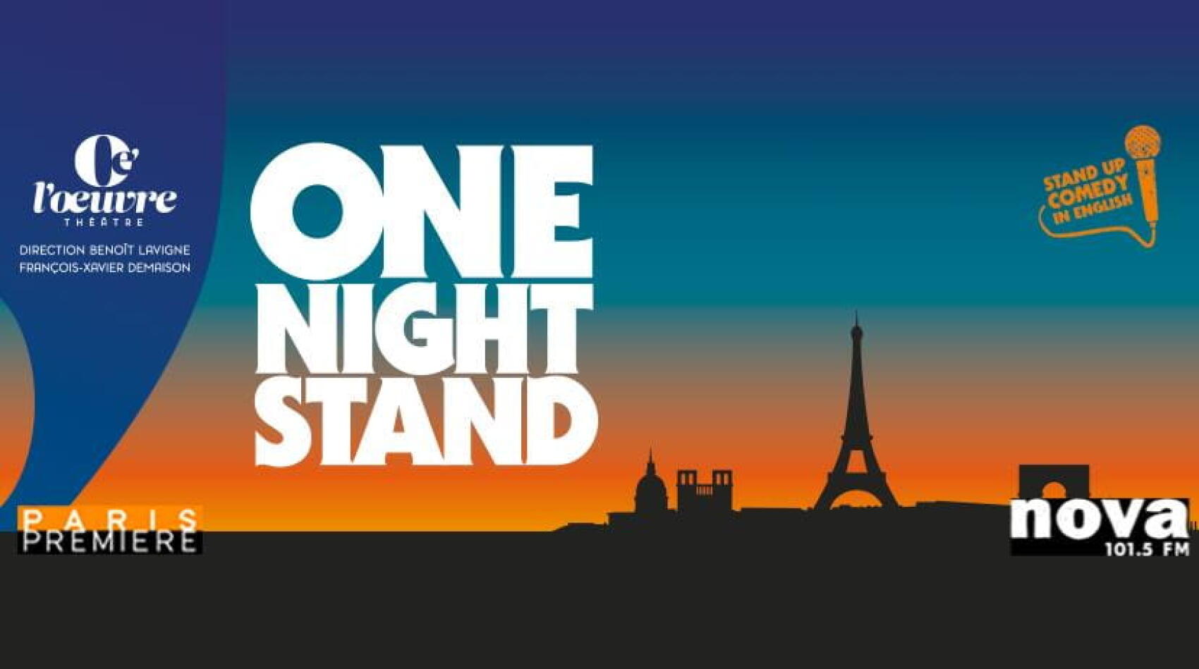 Découvrez chaque mois les artistes émergents du stand-up américain... à Paris !