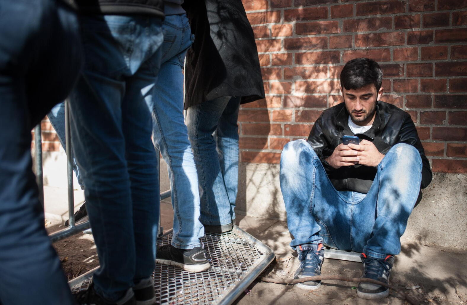 Une journée avec les migrants