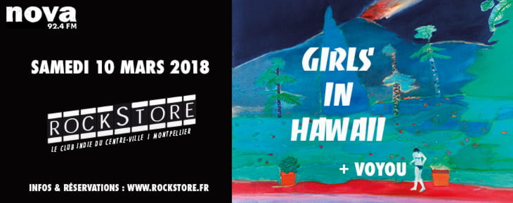Girls in Hawaii @ Montpellier. Le grand retour! En concert au Rockstore le 10 mars 2018