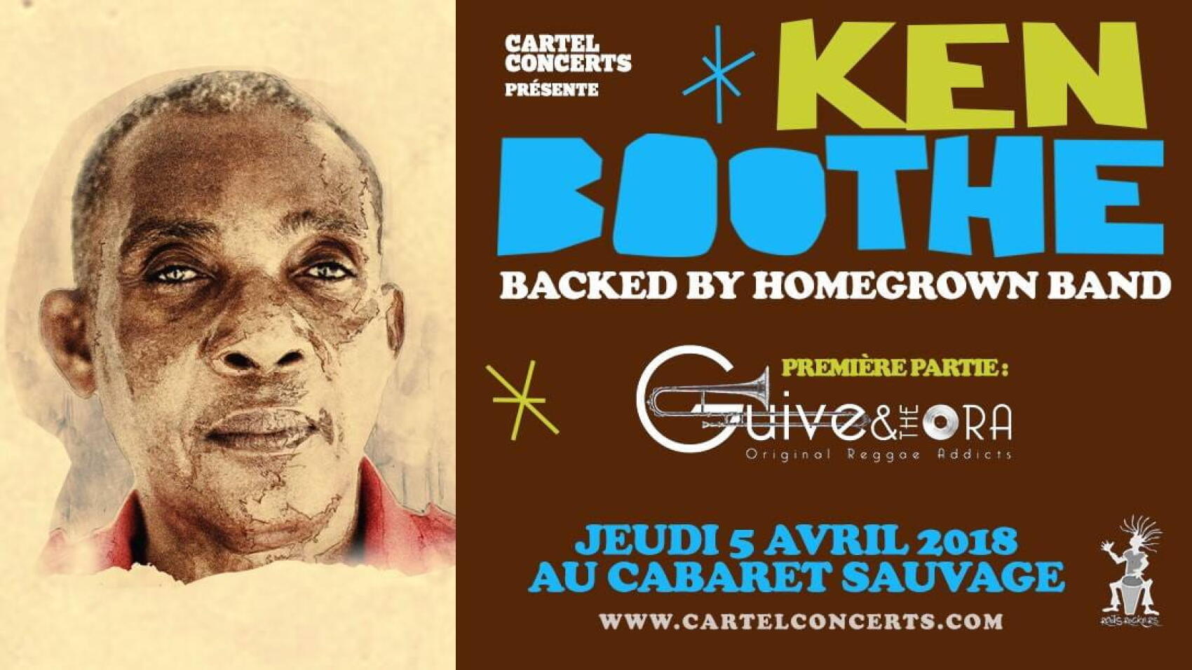 Légende du reggae au Cabaret Sauvage, jeudi 5 avril !
