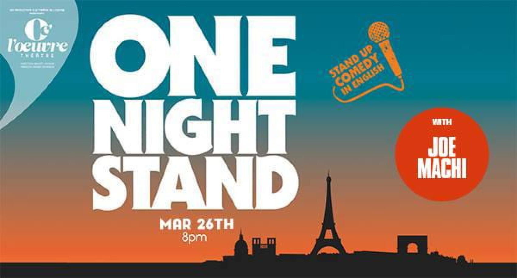 Découvrez une fois par mois les artistes émergents du stand-up américain... à Paris !