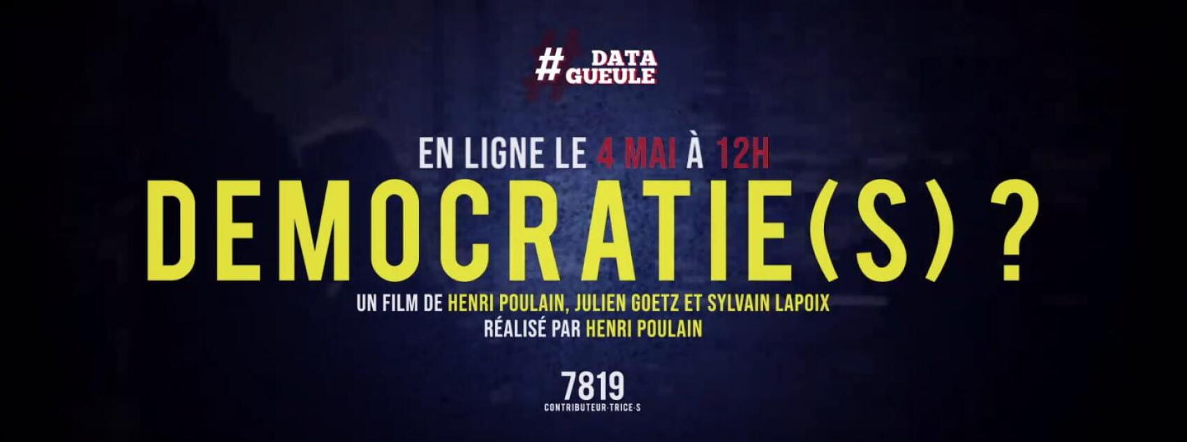 Le Forum des Images accueille l'avant-première du nouveau long des créateurs de #DATAGUEULE