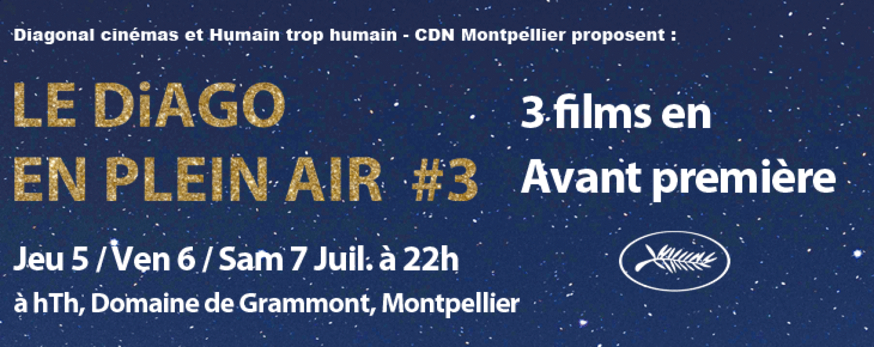 Trois films en avant première sur les pelouses d’hTh du 5 au 7 juillet 2018