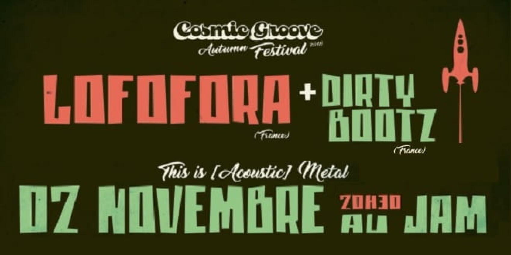 Lofofora + Dirty Bootz @ Montpellier. Cosmic Groove festival / part. 3 : This is [Acoustic] Métal au Jam le 2 novembre 2018