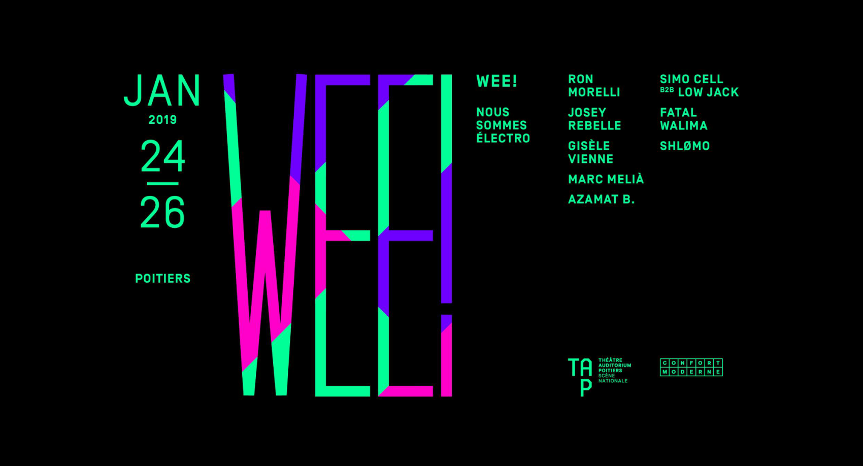L'électro en mode Maëstro, du jeudi 24 au samedi 26 janvier.