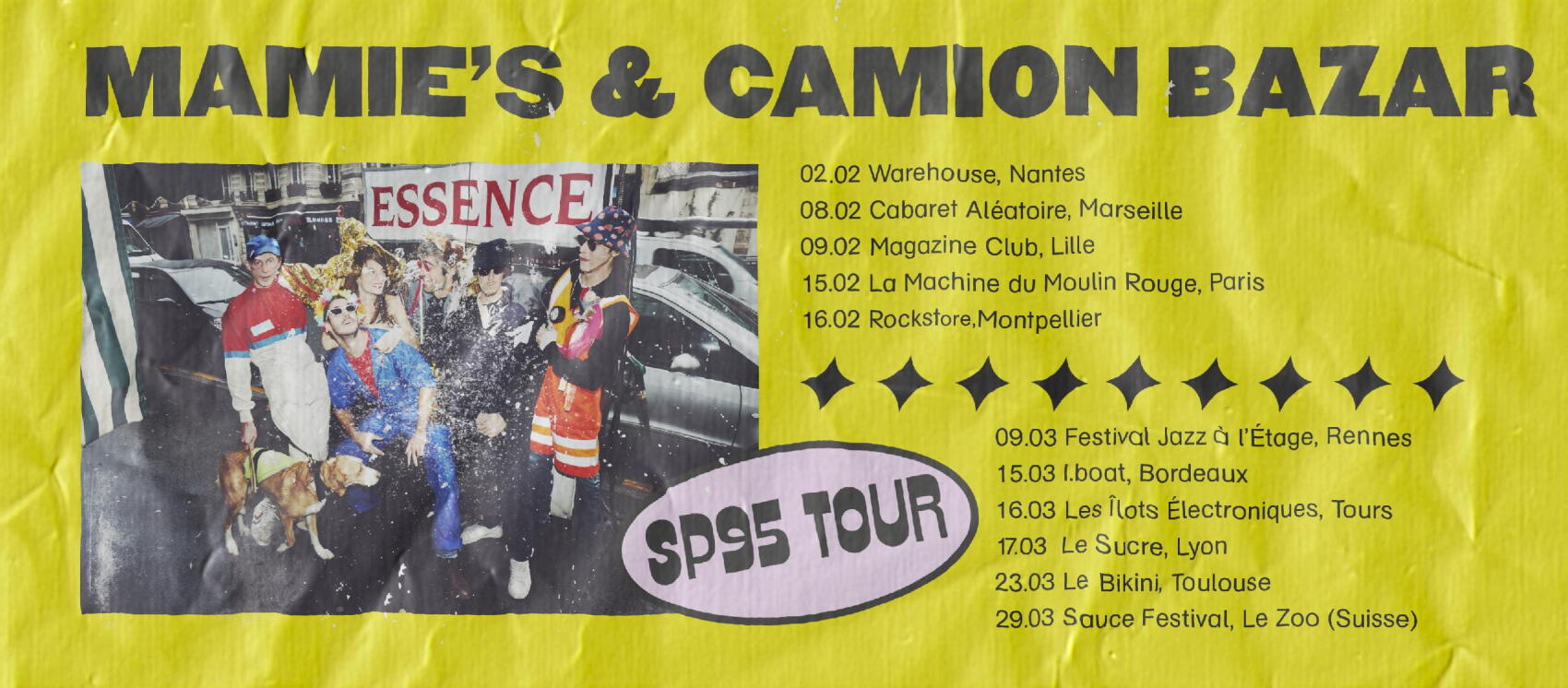 Camion Bazar & la Mamie’s @ Montpellier. Les deux crews parisiens sont au Rockstore le 16 février 2019