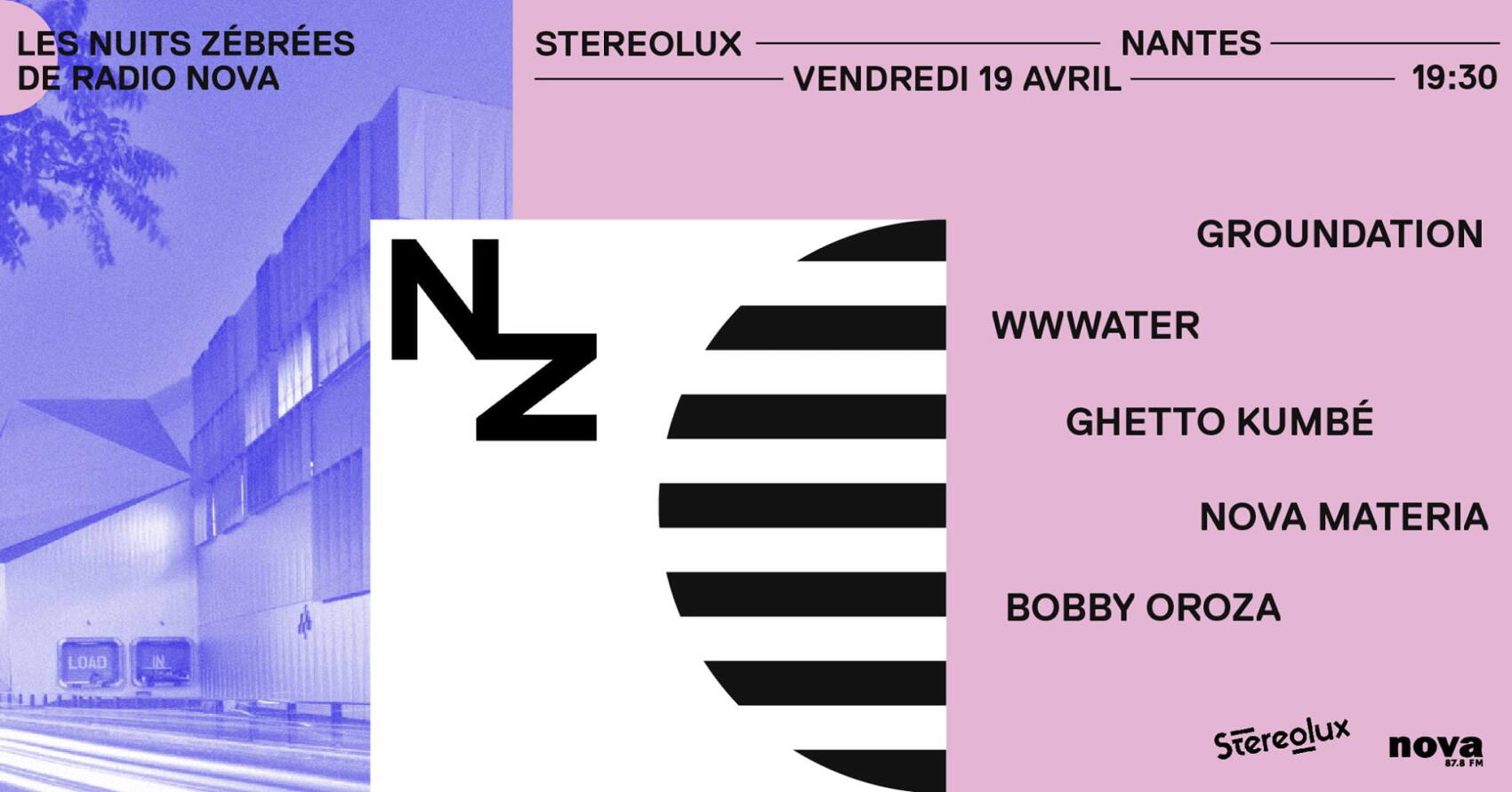 Vos places pour Les Nuits Zébrées au Stereolux de Nantes !