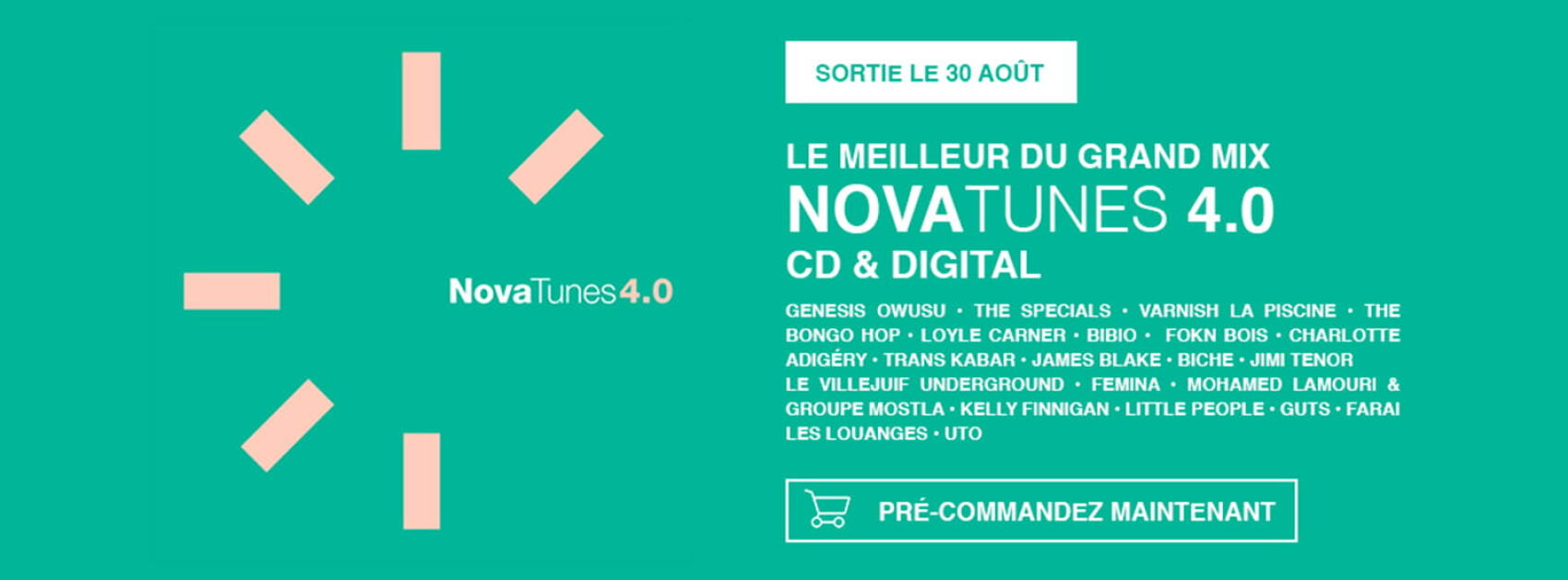 Vingt ans et une quarantième compilation pour les Nova Tunes !