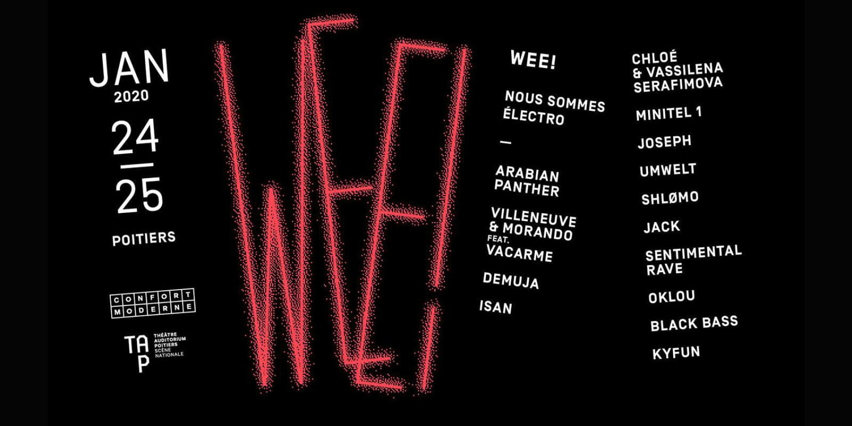 Top week end électro, chez les fous, à Poitiers.