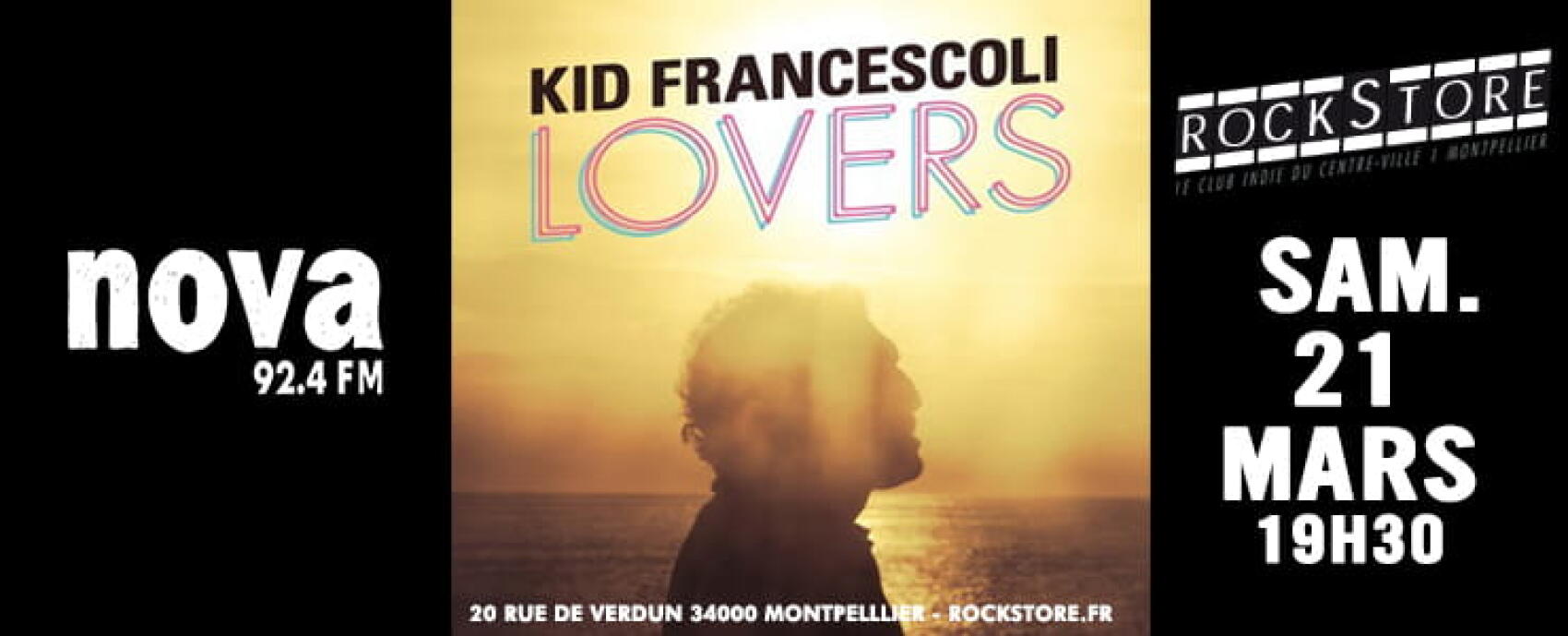 Kid Francescoli @ Montpellier. En concert au Rockstore le 21 mars 2020
