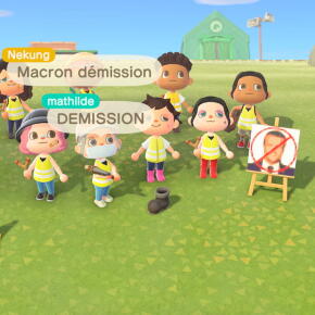 En confinement, les manifestations se passent sur Animal Crossing
