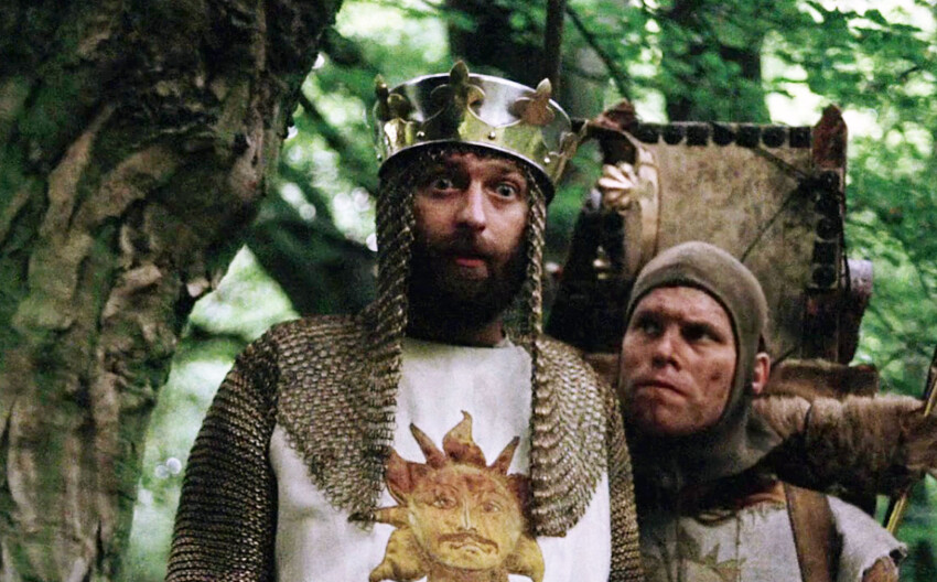 Image : Monty Python Sacré Graal !, de Terry Gilliam & Terry Jones (1975).