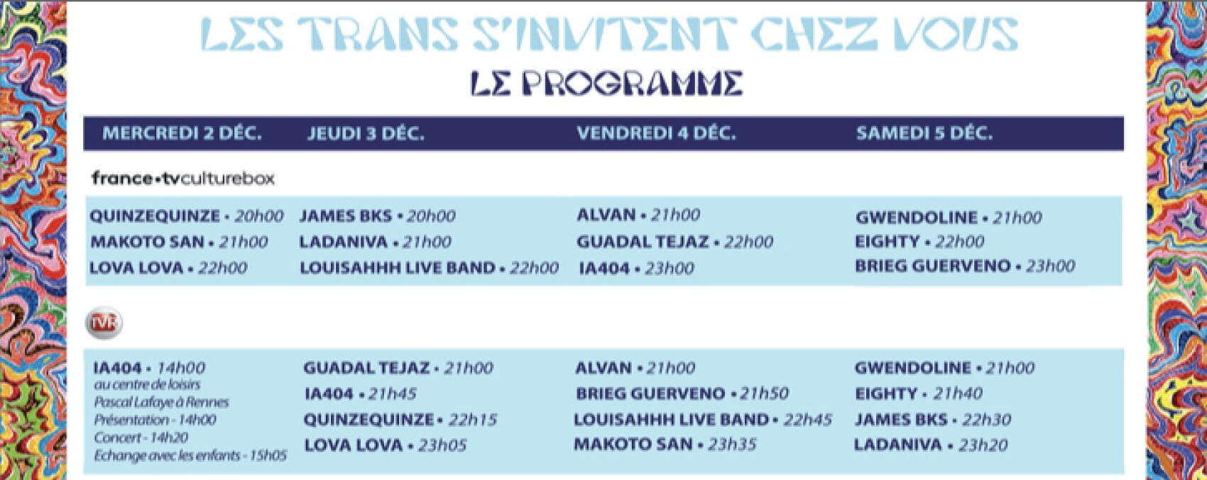 les Trans s’invitent chez vous !