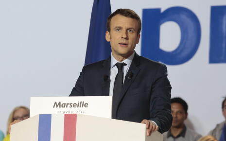 Emmanuel Macron à Marseille © Getty Images / Patrick AVENTURIER