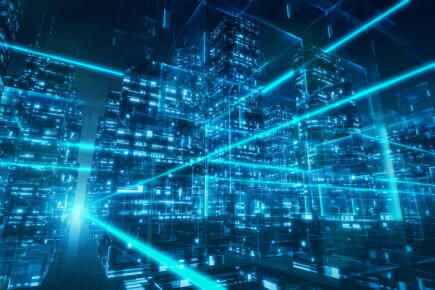 Abstract futuristic buildings © Getty Images / Yuichiro Chino