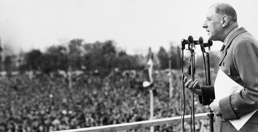 France-Bois-De-Boulogne-Le-General-De-Gaulle-Speaking-To-The-Crowd-On-1St-Of-May-1951_GettyimagesKeystone-France-Contributeur