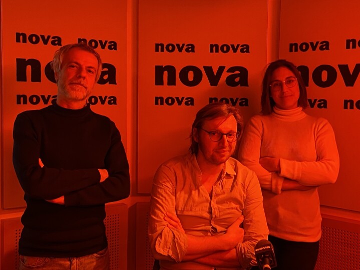 David Blot, Richard Gaitet et Sophie Marchand dans le Nova Club