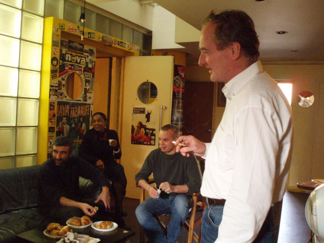 Patrick Leygonie chez Radio Nova pour les 25 ans de la Sono mondiale, 2006 © Isadora Dartial