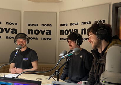 Blutch et Gwendoline dans le Nova Club.