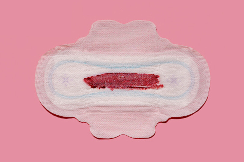 Studio-shot-of-bloodstained-sanitary-pad_GettyimagesWestend61