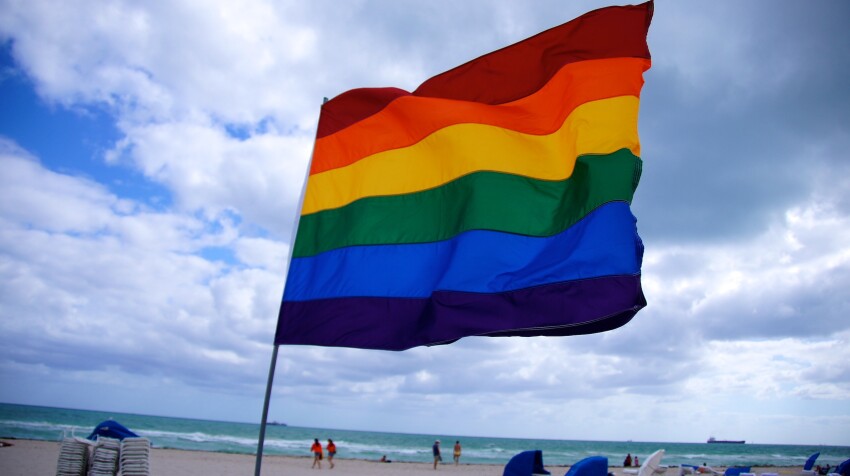 Rainbow flag in Miami © Wikipédia / Creative Commons /Ted Eytan