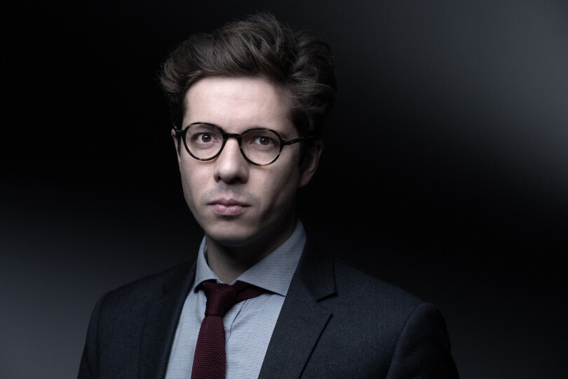 French Lawyer Raphael Kempf poses during a photo session in Paris on June 25, 2021. (Photo by JOEL SAGET / AFP)