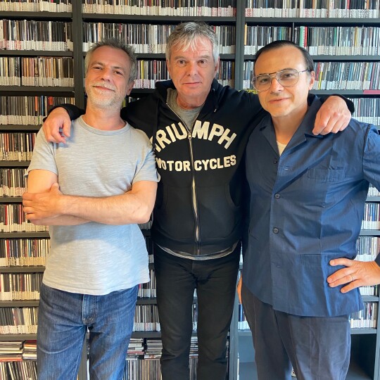 David Blot, J.J. Burnel et Bertrand Burgalat chez Radio Nova