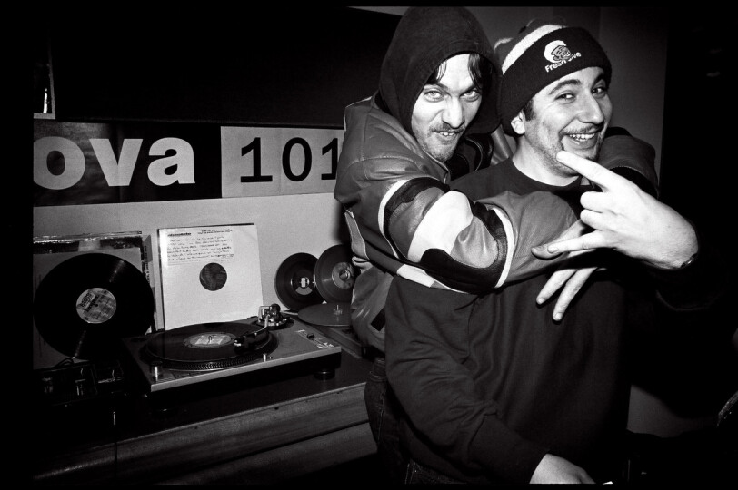 Loïc Dury & DJ Gilb'R - © Marc Melki - circa 1995