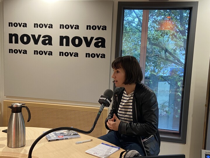Ariane Lavrilleux à Radio Nova © Radio Nova