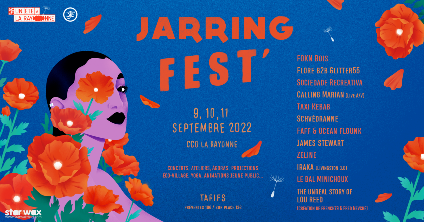 Jarring Fest' - le festival à ne pas manquer - du 9 au 11 sept. au CCO La Rayonne | Villeurbanne