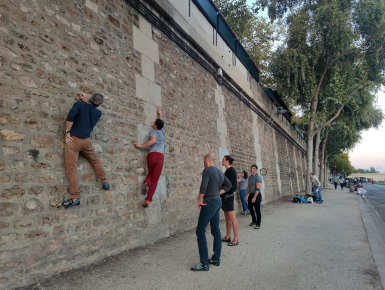 Sébastien Paris is a climbing sport© Radio Nova