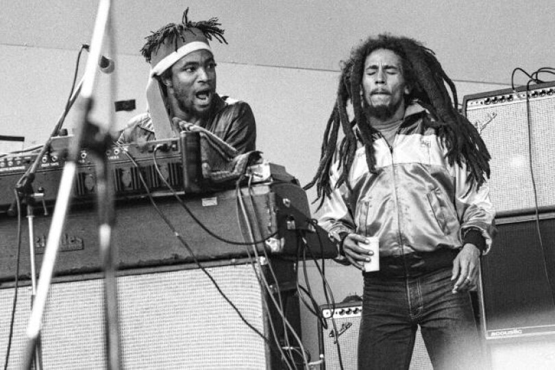 Tyrone Downie et Bob Marley © David Corio