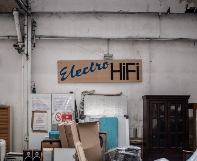 Electro Hifi chez Emmaus © Martin BUREAU : AFP
