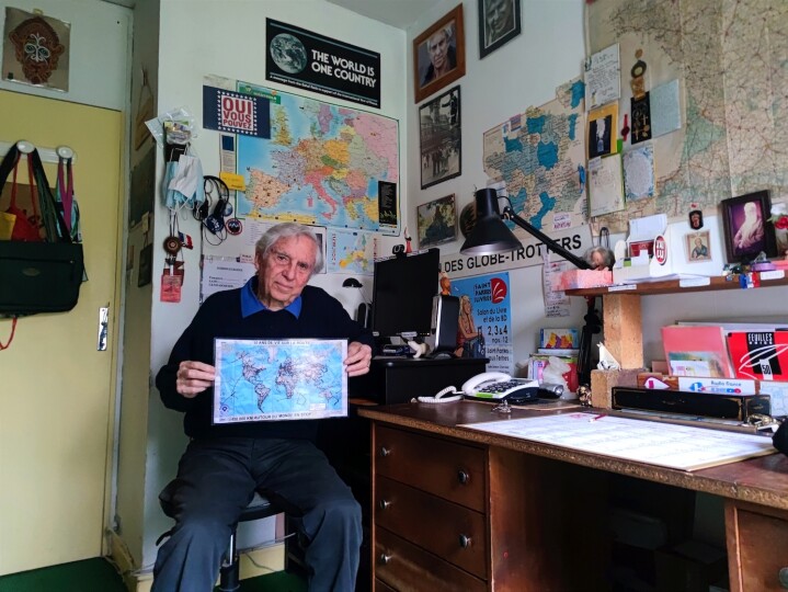 André, 85 ans, recordman des globe-trotters et du stop