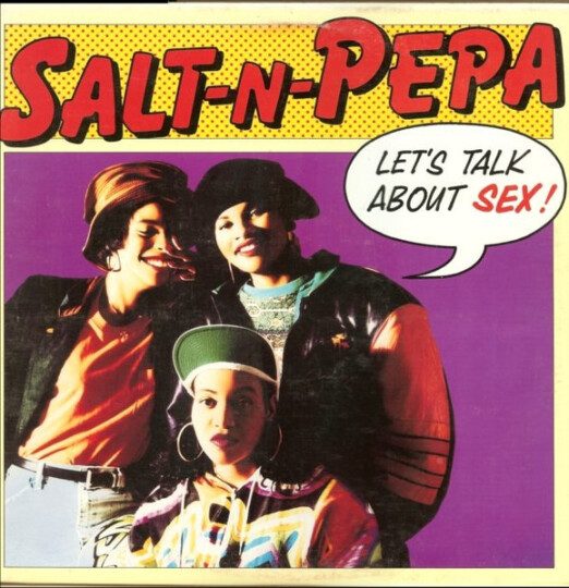 Salt-N-Pepa, La pochette de leur single Let's Talk about sex !
