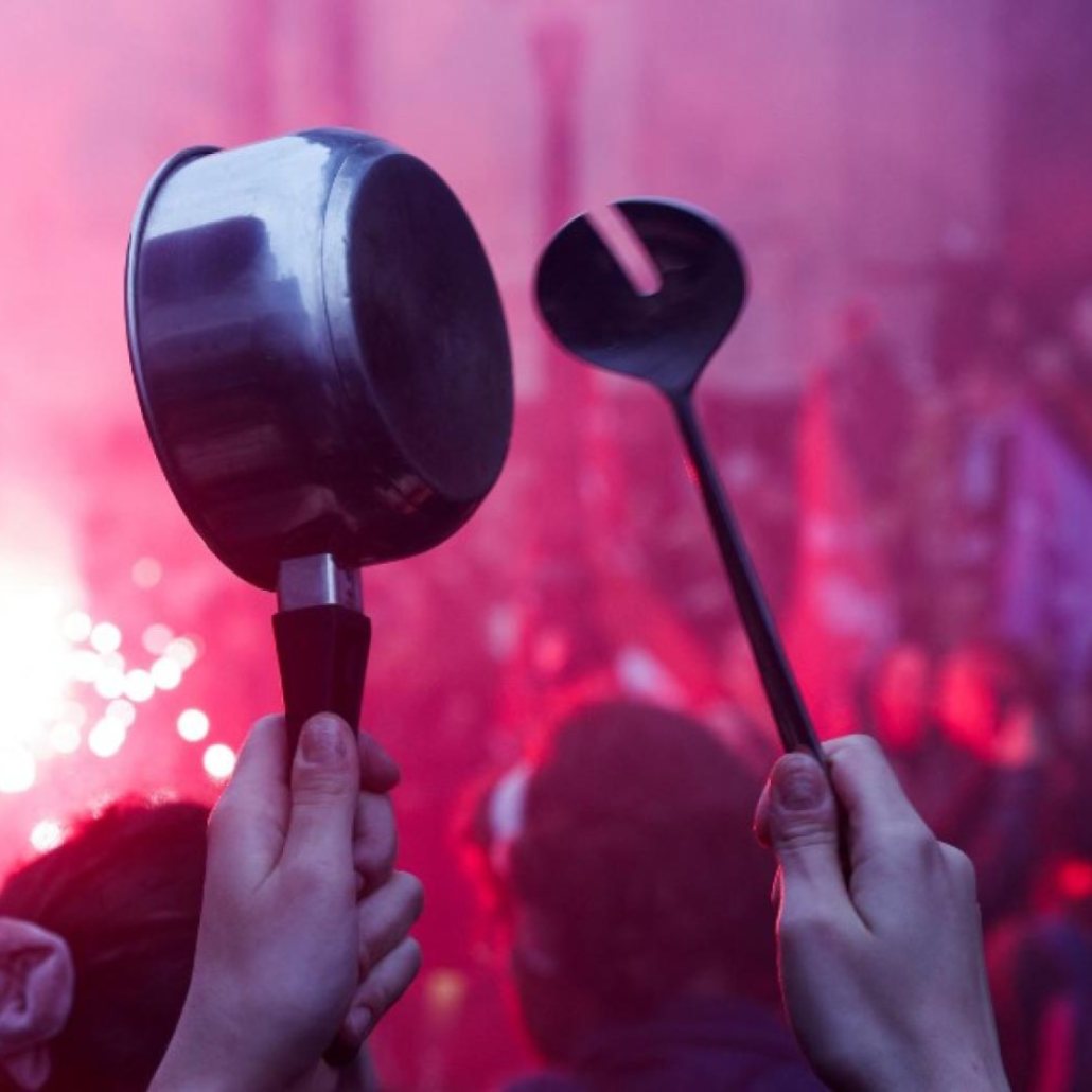 Casserolades © GEOFFROY VAN DER HASSELT / AFP