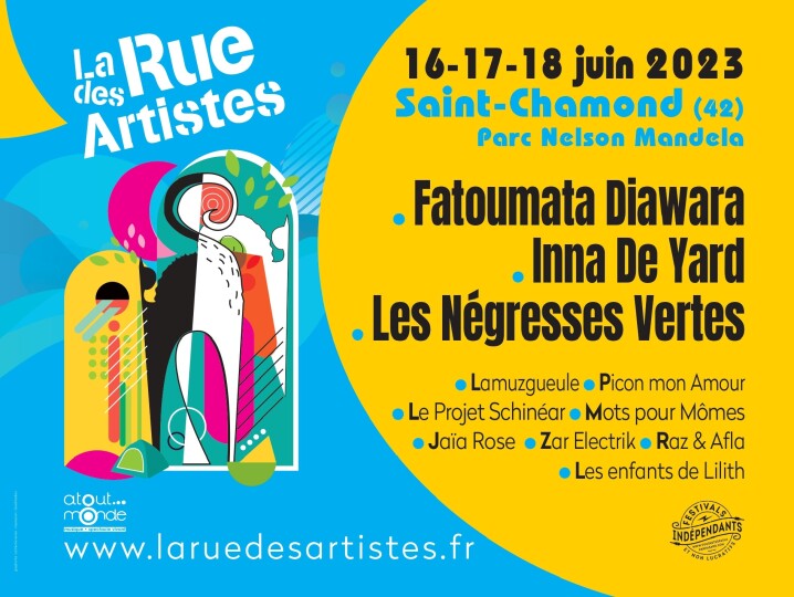 Festival La Rue Des Artistes du 16 au 18 juin 2023 à Saint-Chamond