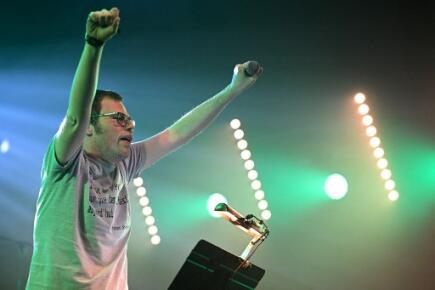 Image : Le groupe aux transmusicales / Damien MEYER / AFP