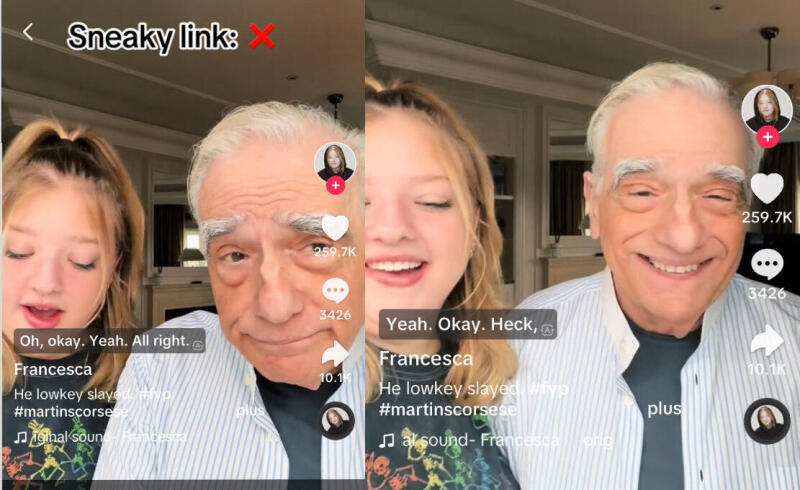 Martin Scorsese s’incruste sur TikTok