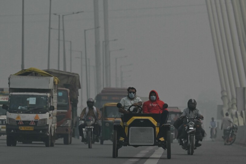Cette fumée épaisse à New Delhi le 9 Novembre 2023 / Arun SANKAR / AFP